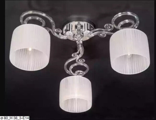 Kristall Pendelleuchte weiß Kronleuchter Hängeleuchte Deckenleuchte