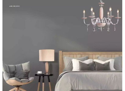 Stilvolle moderne beige abgehängte Deckenleuchte mit 6x Glühbirnen neu