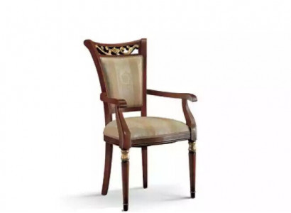 Stuhl Luxus Design Lehnstuhl Holz Polster Art déco Esszimmer Möbel Holz