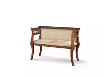 Sitzbank Klassische Bank Luxus Polstermöbel Designer Sitzmöbel 111x43x78