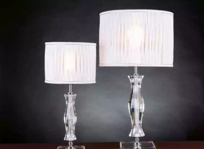 Leuchte Kristall Lampe Tischlampe Weiß Steh Nachttisch Neu Schreibtisch