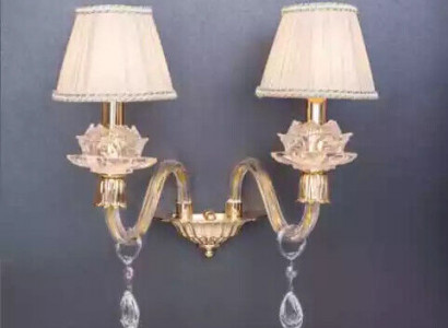 Stilvolle Wandlampe Klassische Wandlampe in Gold luxuriöser Kronleuchter