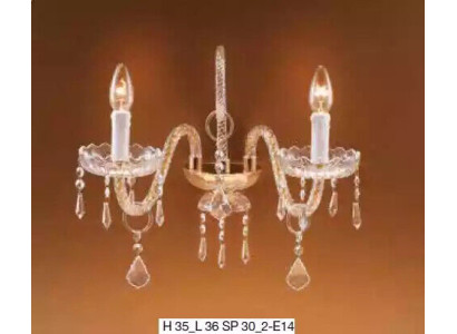 Wandleuchte Wandlampe Klassische Wandkronleuchter Doppel Wand Lampe Neu