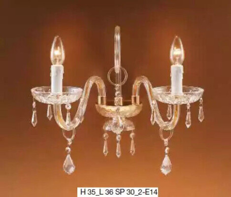 Klassische Wandleuchte Luxus Kronleuchter Kristall Lampe Lüster Stil