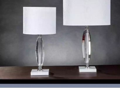 Tischlampe Kristallkronleuchter klassische Beleuchtung Tischbeleuchtung