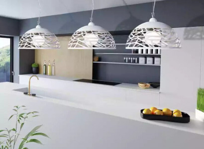 Weiße Kronleuchter Decken Hängelüster Beleuchtung Lampe Esszimmer