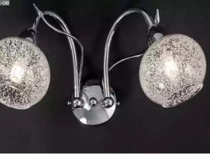 Luxuriöser Wandleuchte Grau 2x Lampen Rundform Deko