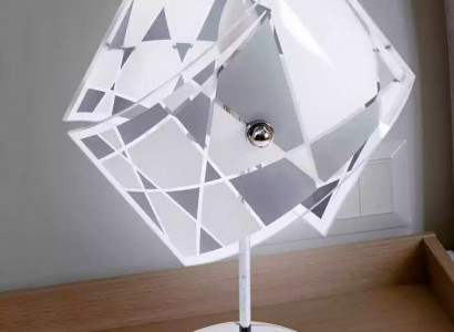 Stilvolle Tischlampe Modern Kristall Kronleuchter Grau Tischlampe Neu