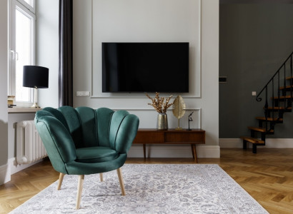 Sessel Club Lounge Stuhl Polster Sofa 1 Sitzer Relax Fernseh Grün 