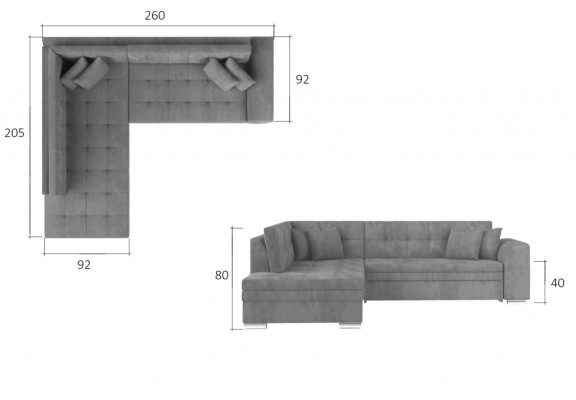 Ecksofa L-Form Designer Wohnlandschaft Sofa Couch Polster Sitz Garnitur Textil
