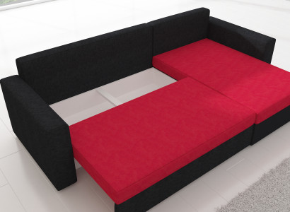 Design Ecksofa Schlafsofa Bettfunktion Couch Leder Polster Textil Sofas Neu 502