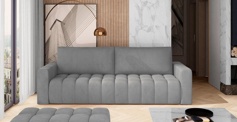 Klassische Dreisitzer Couchen Polster Sofa 3Sitzer Textil Couchen Stoffsofa Neu