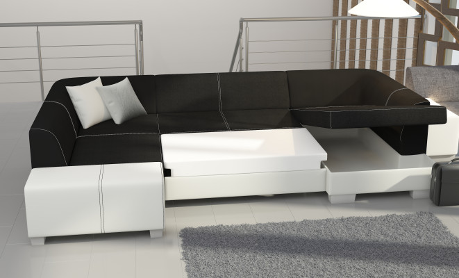 Sofa Couch Modern Schlafsofa Couch Bettfunktion Polster Eckgarnitur