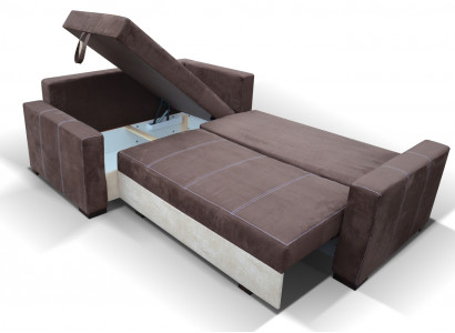 Design Schlafsofa Sofa Polster Wohnzimmer Ecksofa Couch Textl Stoff Garnitur