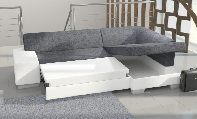 Sofa Wohnlandschaft Wohnzimmer Ecksofa Leder Couch Polster Garnitur
