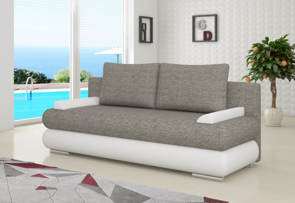 Design Schlafsofa Couch Polster 3 Sitzer Stoff Couch Gästezimmer Sofas