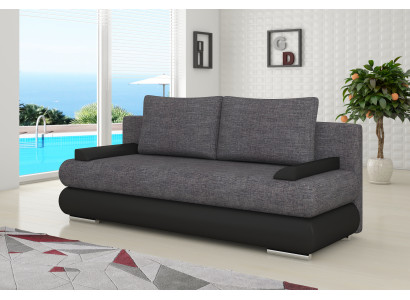 Design Schlafsofa Couch Polster 3 Sitzer Stoff Couch Gästezimmer Sofas