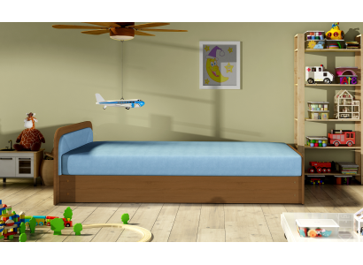 Modernes Kinderbett Betten Textil Holzbett Bett Schlafsofa Kinderzimmer Neu