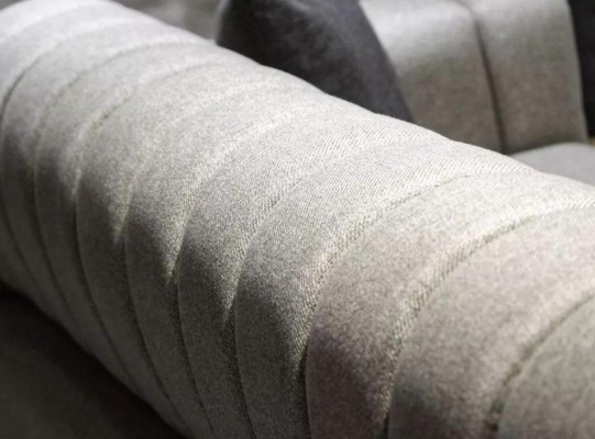 Moderne Couchgarnitur Dreisitzer Sessel Stoffgarnitur Luxus Sofas Möbel