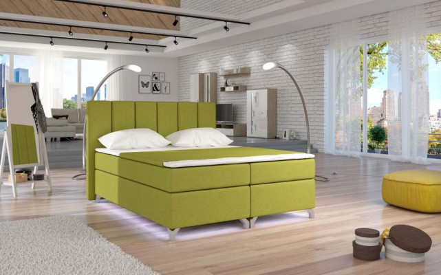 Luxus Designer Polsterbett Bett Betten Designerbett Boxspring Textil 180x200 Neu