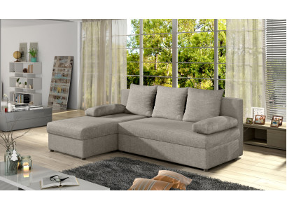 Design LForm Sofa Couch Polster Schlafsofa Textil Bettfunktion Couchen Gruppe