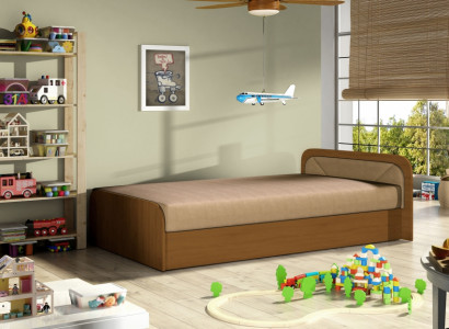 Kinder Zimmer Polsterbett Bett Betten Holz Schlaf Sofa Matratze 80x190cm Neu