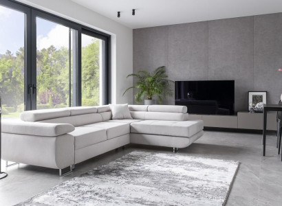 Wohnlandschaft L Form Ecksofa Textil Design Polster Garnitur Sofa Ecke Eckcouch