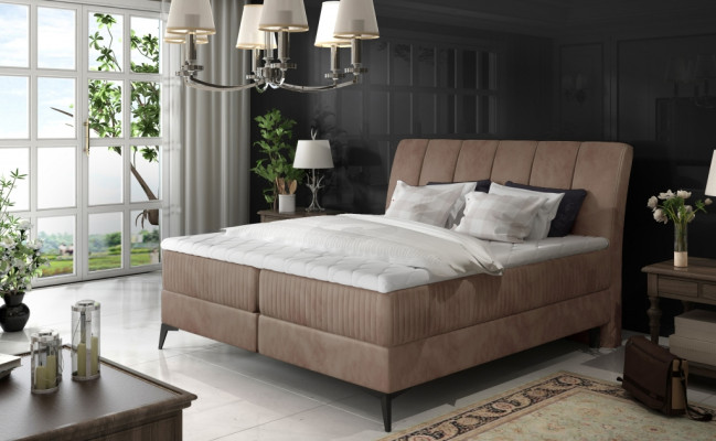 Polsterbett Betten Bett Polster Designer Hotel Doppel Deko Luxus Design