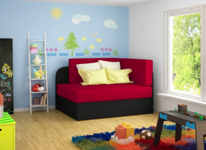 Kindersofa Couch Ecksofa Polstersofa Schlafsofa Schlaffunktion Bettkasten Zimmer