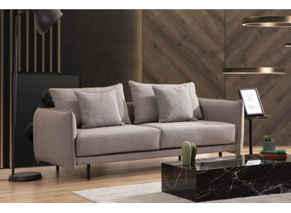 Dreisitzer Couch Sofa Möbel Einrichtung Couchen Sofas Polster grau Neu