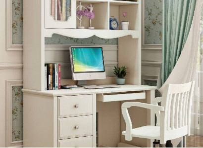 Landhaus Schreibtisch Sessel Bürotisch PC Tisch Schreibtische 2tlg. Tische Neu