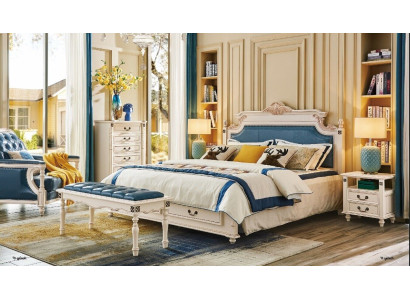 Designer Polster Doppelbett Betten Bett Schlafzimmer Ehebett Leder Kolonial Stil