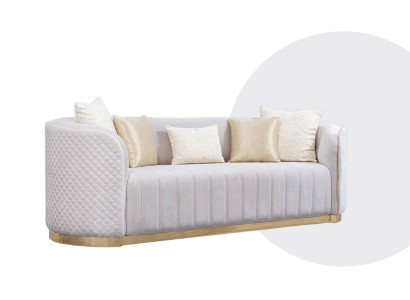 Ovale Couch Zweisitzer Couchen Möbel Sofa Einrichtung Wohnzimmer Sofas