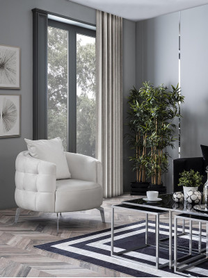 Runder Sessel Polster Couch Relax Wartezimmer Kanzlei Praxis Hotel