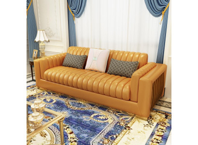 Wohnlandschaft Garnitur Design Modern Sofas Sofa 3 Sitzer Ledersofa Couch