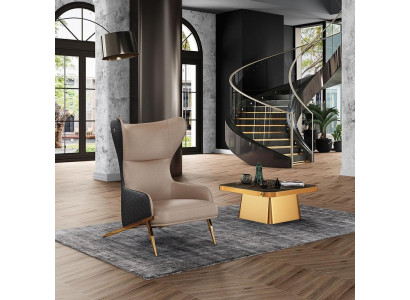 Sessel 74 x 90 cm Couch Polster Designer Leder 1 Sitzer Polster Sitz