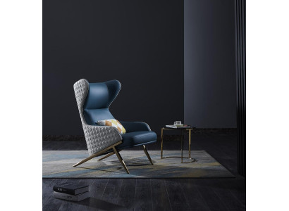 Luxus Design Möbel Moderner Design Sessel 74*90cm Leder Wohnzimmer