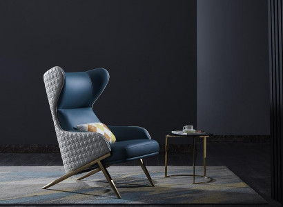 Luxus Design Möbel Moderner Design Sessel 74*90cm Leder Wohnzimmer