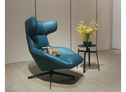 Luxus Design Möbel Moderner Design Sessel 75 x 101cm Leder Wohnzimmer