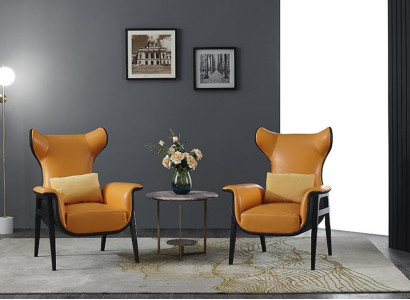 Moderner Sessel Polstersessel Relax Ohren Sofa Couch Designer Club