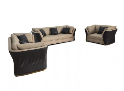 Sessel Design Couch Sofa Relax Lounge Leder Fernseh Luxus Club Polster