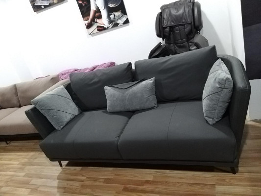 Dreisitzer Design Sofa Couch Polster Sofa Ledersofa Modern Relax Club 3 Sitzer
