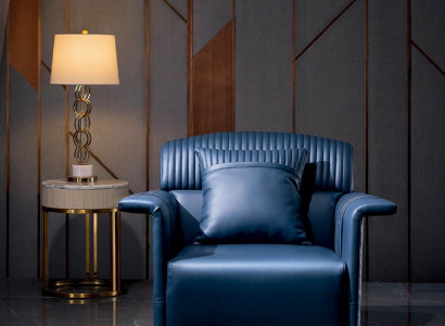 Klassischer Designer Leder Loung Club Polser Sessel Einsitzer Sofa Relax