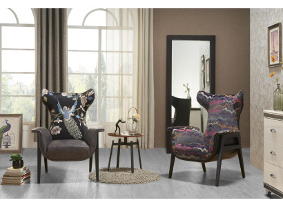 Sessel Design Schlagen Relax Club Lounge Einsitzer Polster Stoff Textil