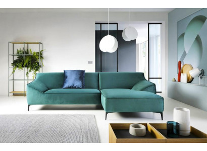 Design Ecksofa L-form Modern Sofas Stoff Textil Couch Wohnlandschaft Sofa Samt
