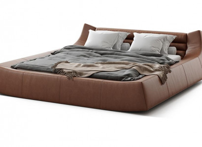 Designer Bett Doppel Betten Modernes Hotel Leder Stoff Doppelbett