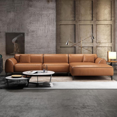 Wohnlandschaft Couch Polster Textil Leder Stoff Sitz Garnitur Eck Ecksofa L-Form