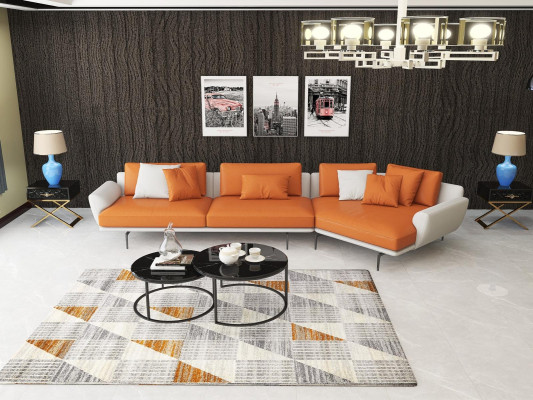 Ecksofa L-Form Stoff Couch Wohnlandschaft Garnitur Design Modern Sofa Neu Sofas