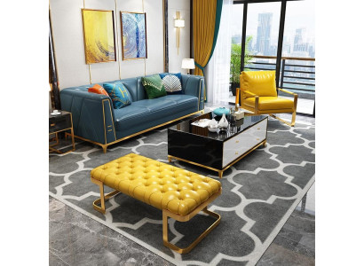 Chesterfield Sofa Couch Dreisitzer Polster Couch 3er Couchen Polster Leder