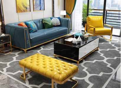 Chesterfield Sofa Couch Dreisitzer Polster Couch 3er Couchen Polster Leder